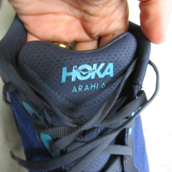 Hoka Men Shoes 12 D Blue Arahi 6 Cushioned Lightweight Running Athletic Training main image 4